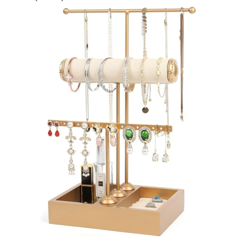 New! Jewelry holder organizer stand 3 tier rack display